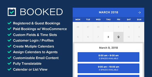 Plugin WordPress – BOOKED – Tutorial 1 de 3
